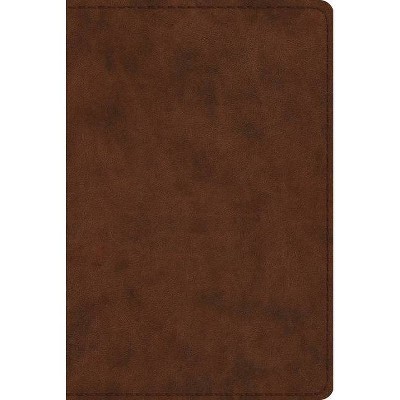 Study Bible-ESV-Personal Size - (Leather Bound)