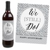 Big Dot of Happiness We Still Do - Wedding Anniversary Decorations for Women and Men - Wine Bottle Label Stickers - Set of 4 - 3 of 4