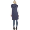 Women's Diamond Quilted Hooded Puffer Vest - White Mark - image 3 of 4