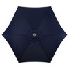 Northlight 7.5' Octagon Outdoor Patio Market Umbrella with Hand Crank - Navy Blue - 3 of 4