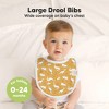 KeaBabies 8pk Organic Baby Bibs for Boy, Baby Drool Bib for Toddler Boys, Girls, Newborn Baby Teething Bibs - 2 of 4