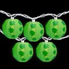 Northlight Shamrock St. Patrick's Day Paper Lantern Patio Lights - Green - 8.5' White Wire - 10ct - image 2 of 4