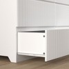 6 Drawer Dresser for Bedroom, 47"W Fluted Chest of Drawers, Wooden Dresser TV Stand, Clothes Storage Organizer for Bedroom,Hallway, Entryway - 4 of 4