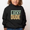 The Juniper Shop Block Checkered Lucky Dude Toddler Graphic Hoodie - 2 of 3