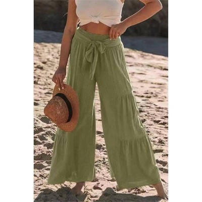 Women's Tiered Wide Leg Pants - The Free Yoga