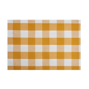 C&F Home Franklin Ochre Gingham Check Placemat, Set of 6 - 1 of 3