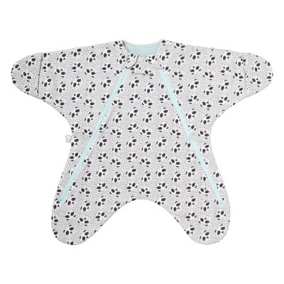 Image of Tommee Tippee Traveltime Starsuit Baby Wrap 2.5 Tog Wearable Blanket - White 0-6 Months