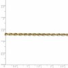 Black Bow Jewelry 2.8mm 10k Yellow Gold Diamond-Cut Solid Rope Chain Bracelet - 3 of 4