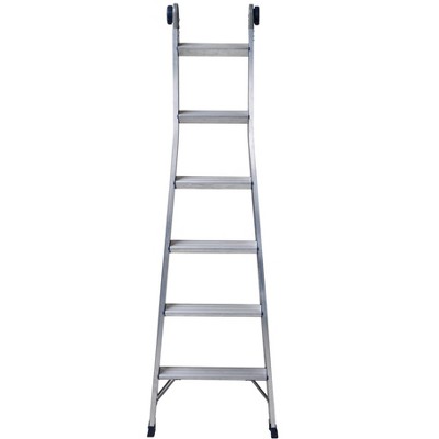 COSCO 2-in-1 Step and Extension Ladder (Aluminum, Multi-Position) (16 Ft. Max Reach)
