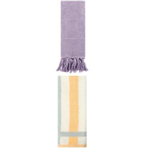 REGALWOVEN 2 Packs Cotton Absorbent Soft Decorative Bathroom Hand Towel for Kitchen - 1 of 4