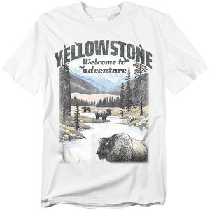 Yellowstone National Park Classic Adult T-Shirt White - 1 of 4