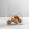 mDesign Plastic Bathroom Vanity Storage Organizer Box, Hinged Lid, Clear - 3 of 4