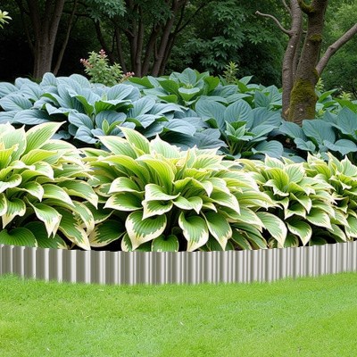 10x120 Inch Galvanized Metal Garden Edging – Durable Lawn & Flower Bed Border with Easy Installation