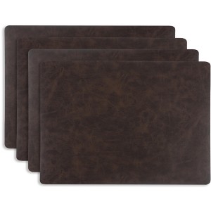 KAF Home Santiago set of 4  faux leather placemats - 1 of 2