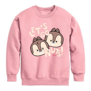 Boys' - Disney - Let's Go Nuts Graphic Long Sleeve Fleece Sweatshirt - 1 of 3