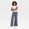 Girls' Foldover Waist Cozy Rib-Knit Flare Pant - art class™ - 3 of 3