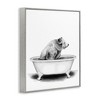 Stupell Industries Bear In Tub Rustic Bathroom Framed Giclee Art - 2 of 4