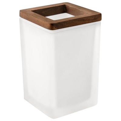 Frosty Glass Soap Dish Bathroom Tumbler White - Allure Home Creations :  Target