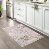 Vintage Area Rug Bohemian Washable Rug Soft Low Pile Rugs for Living Room Bedroom Dining Room - 2 of 4