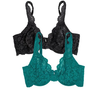 Smart & Sexy Women's Signature Lace Push-up Bra 2-pack Fanfare