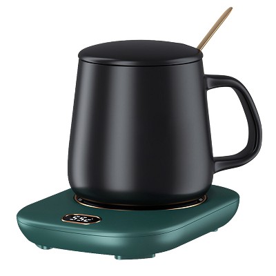 iMountek"Electric Coffee Mug Warmer with Auto Shut-Off, 3 Temperature Settings, USB Heater for Office/Home"Green