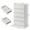 White Dresser for Bedroom, Chest of Drawers with 6 Drawers and Waterproof Bottom, Storage Cabinets for Entryway - 2 of 4