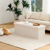 LUSIMO 43" Velvet Storage Ottoman Toy Chest Footstool For Bedroom Living Room - 2 of 4