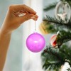Vickerman 2.75" Shiny Drilled Shatterproof Christmas Ball Ornament - Pink - 4 of 4