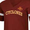 NCAA Iowa State Cyclones Women's Mesh Trim V-Neck T-Shirt - 3 of 3