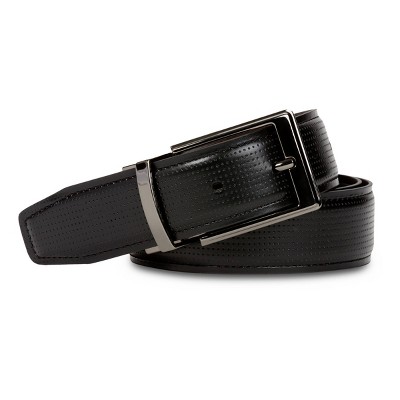 Swissgear Reversible Solid Buckle Leather Belt - Black Brown