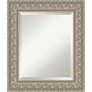 Amanti Art Sydney Silver Beveled Framed Bathroom Vanity Wall Mirror - 1 of 4