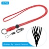 Unique Bargains Necklace Keychain Cord Metal Clasp Hook Ring Strap for Keys Whistle ID Card Badge Holder 3 Pcs - 3 of 4