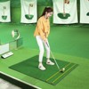 Costway 5 x 4 FT Golf Hitting Mat Artificial Indoor Outdoor Turf Golf Training Mat 32 mm - 2 of 4