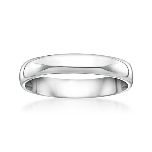 Ross-Simons Men's 4mm 14kt White Gold Wedding Ring - 1 of 3