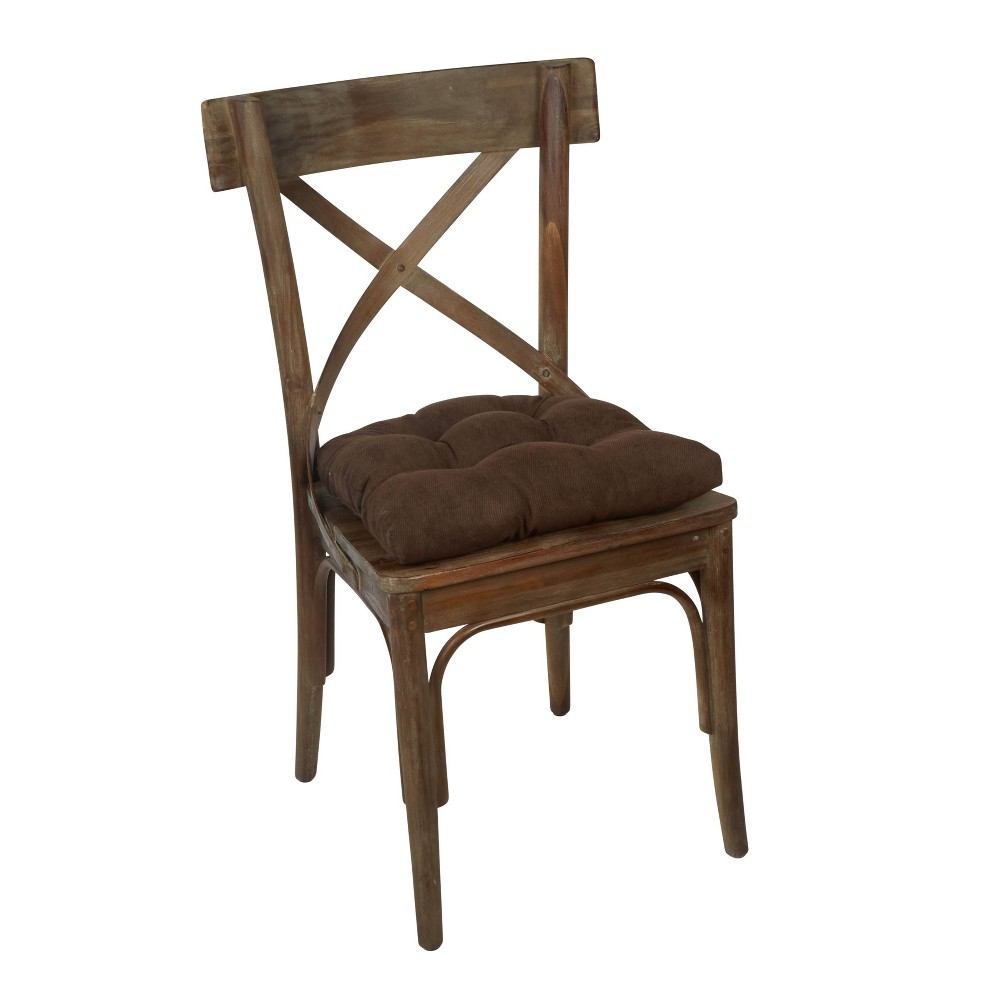 Gripper 15"" x 15"" Twillo Universal Chair Cushion Set of 2 - Brown -  84588921