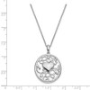 Black Bow Jewelry Rhodium Plated Sterling Silver Sending You My Love Heart Necklace - 4 of 4