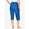 Dreams & Co. Women's Plus Size Knit Sleep Capri - 3 of 4