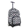 JWorld Trio Rolling 20" Backpack with Lunch compartment and Detachable Pencil Case - Icon Checkers - 2 of 4
