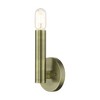Livex Lighting Copenhagen 1 - Light Wall Light in  Antique Brass - 2 of 4