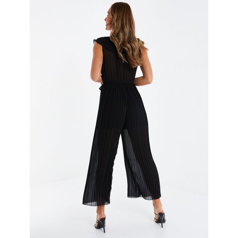 QUIZ Womens Pleated Jumpsuit, 3 of 4