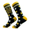 Crazy Dog T-Shirts Men's Im A Nightmare Before Coffee Socks Funny Christmas Caffeine Lovers Footwear - 2 of 4