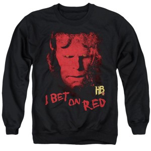 Hellboy Ii I Bet On Red Adult Crewneck Sweatshirt - 1 of 4