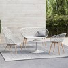 Kurv Bench White/Natural - Jamesdar - 2 of 4