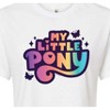 Women's - My Little Pony - Gradient Logo- Junior's Cropped Tee Cropped Graphic T-Shirt - 2 of 4