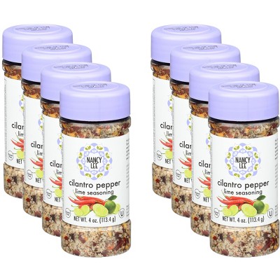 Nancy Lee Spice Cilantro Lime Pepper Salt - Case of 8 - 4  OZ