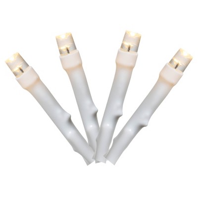 Vickerman 144 Warm White LED 2 Function Spider Light Set, 24' Christmas Light Set, White Wire