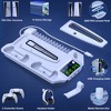 Beboncool PS5 Cooling Fan Stand with Dual Controller Charger Station for PS5 & Pro & Slim White Model 1 - 3 of 4