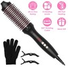 iMounTEK "3-in-1 Thermal Brush Hair Curler, Straightener & Curler with 10 Heat Levels, Fast Heating for All Hair Types"Black - 2 of 4