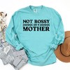 Simply Sage Market Not Bossy Just A Mother Garment Dyed Long Sleeve - 3 of 4