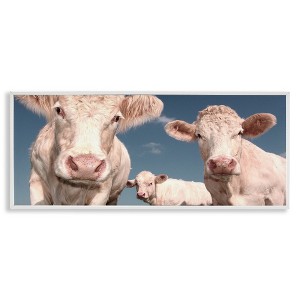 Stupell Industries Three White Cows, 24" x 10" - 1 of 4